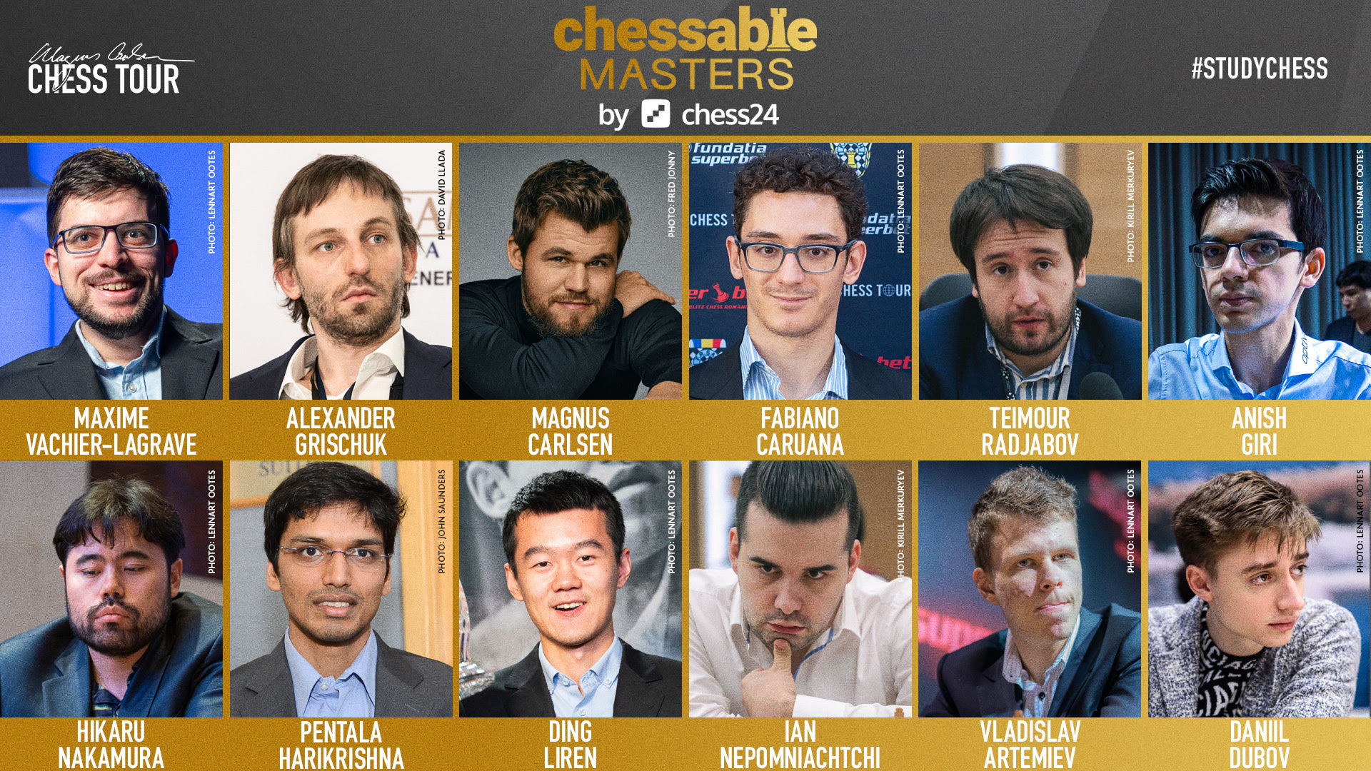 Caruana to meet Carlsen in the Quarterfinals of the Chessable